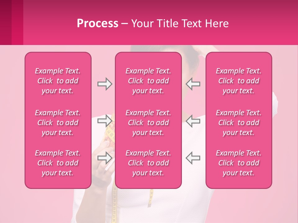 A Woman Holding A Measuring Tape And A Piece Of Food PowerPoint Template