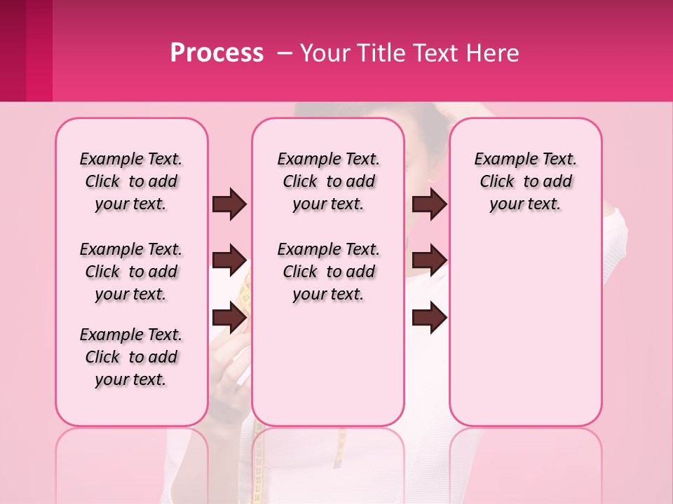 A Woman Holding A Measuring Tape And A Piece Of Food PowerPoint Template