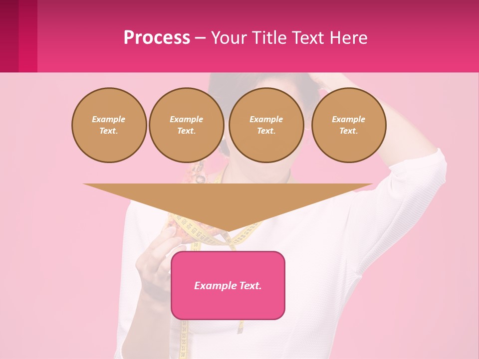 A Woman Holding A Measuring Tape And A Piece Of Food PowerPoint Template