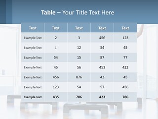 A Group Of People Doing Exercises In A Gym PowerPoint Template