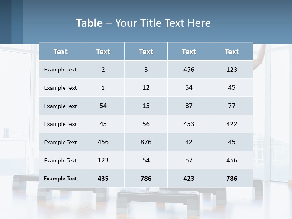 A Group Of People Doing Exercises In A Gym PowerPoint Template