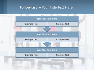 A Group Of People Doing Exercises In A Gym PowerPoint Template