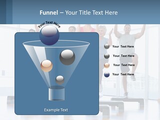 A Group Of People Doing Exercises In A Gym PowerPoint Template