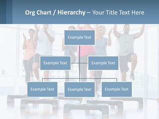 A Group Of People Doing Exercises In A Gym PowerPoint Template