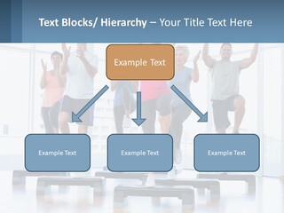 A Group Of People Doing Exercises In A Gym PowerPoint Template