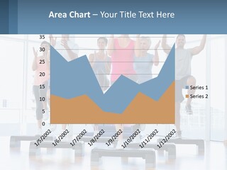 A Group Of People Doing Exercises In A Gym PowerPoint Template