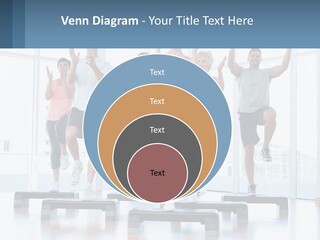 A Group Of People Doing Exercises In A Gym PowerPoint Template