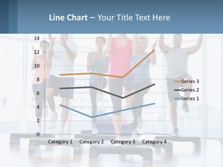 A Group Of People Doing Exercises In A Gym PowerPoint Template