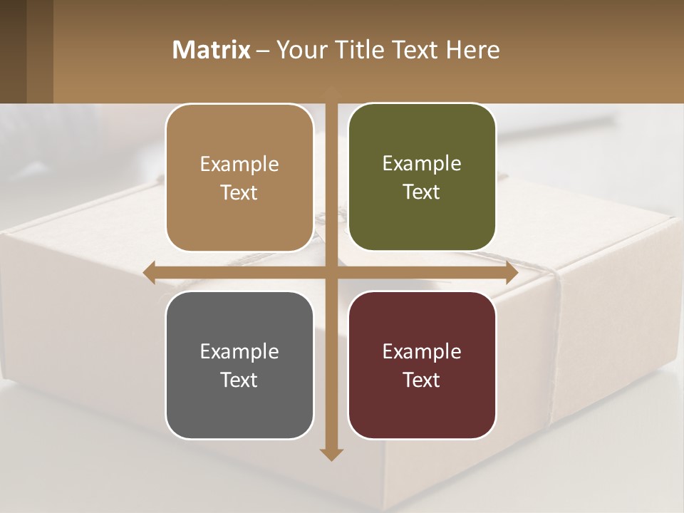 A Person Writing On A Piece Of Paper Next To A Wrapped Present Box PowerPoint Template