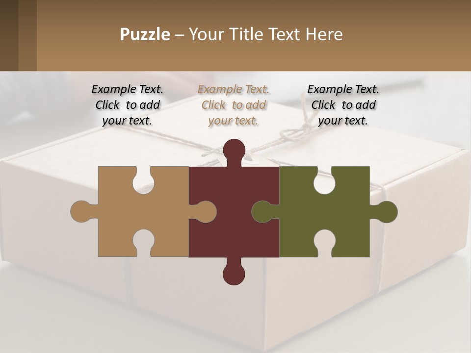 A Person Writing On A Piece Of Paper Next To A Wrapped Present Box PowerPoint Template