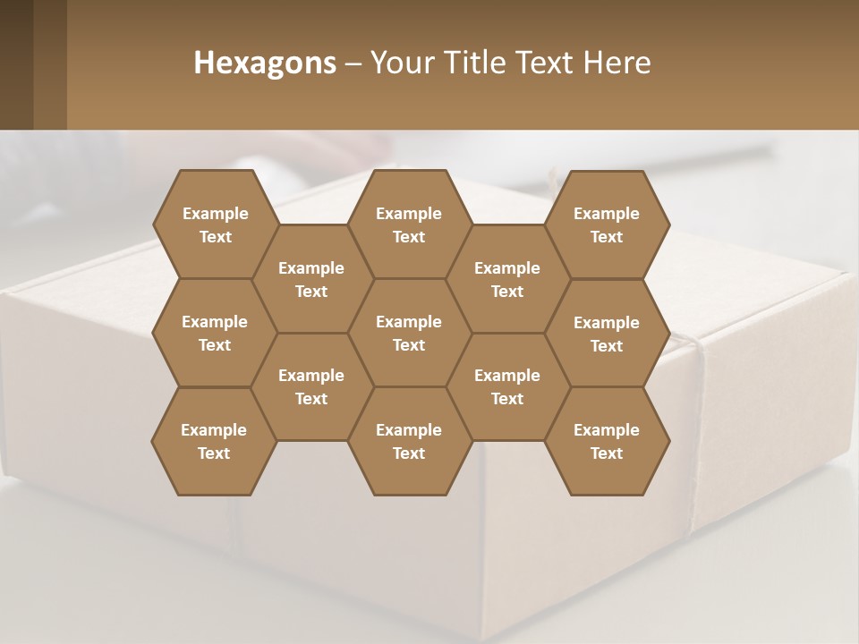 A Person Writing On A Piece Of Paper Next To A Wrapped Present Box PowerPoint Template