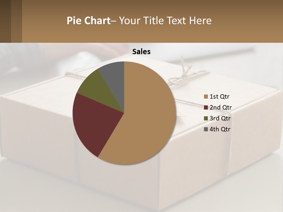 A Person Writing On A Piece Of Paper Next To A Wrapped Present Box PowerPoint Template