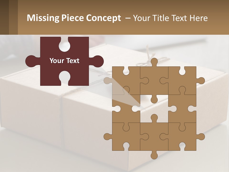 A Person Writing On A Piece Of Paper Next To A Wrapped Present Box PowerPoint Template