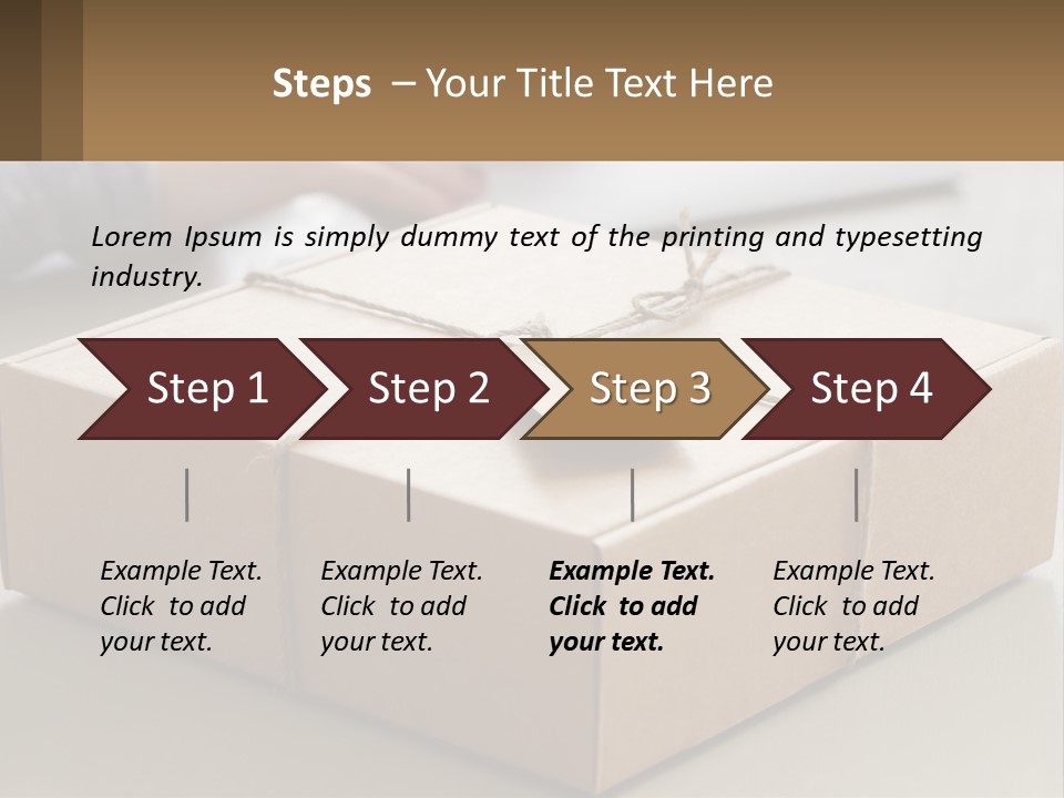 A Person Writing On A Piece Of Paper Next To A Wrapped Present Box PowerPoint Template