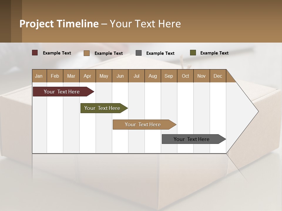 A Person Writing On A Piece Of Paper Next To A Wrapped Present Box PowerPoint Template