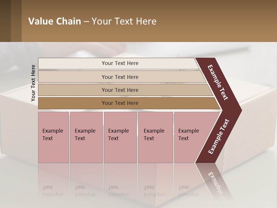 A Person Writing On A Piece Of Paper Next To A Wrapped Present Box PowerPoint Template