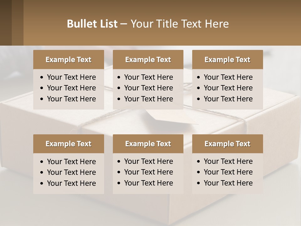 A Person Writing On A Piece Of Paper Next To A Wrapped Present Box PowerPoint Template