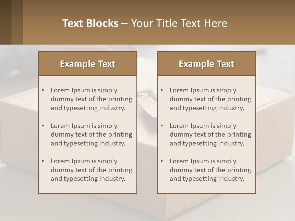 A Person Writing On A Piece Of Paper Next To A Wrapped Present Box PowerPoint Template
