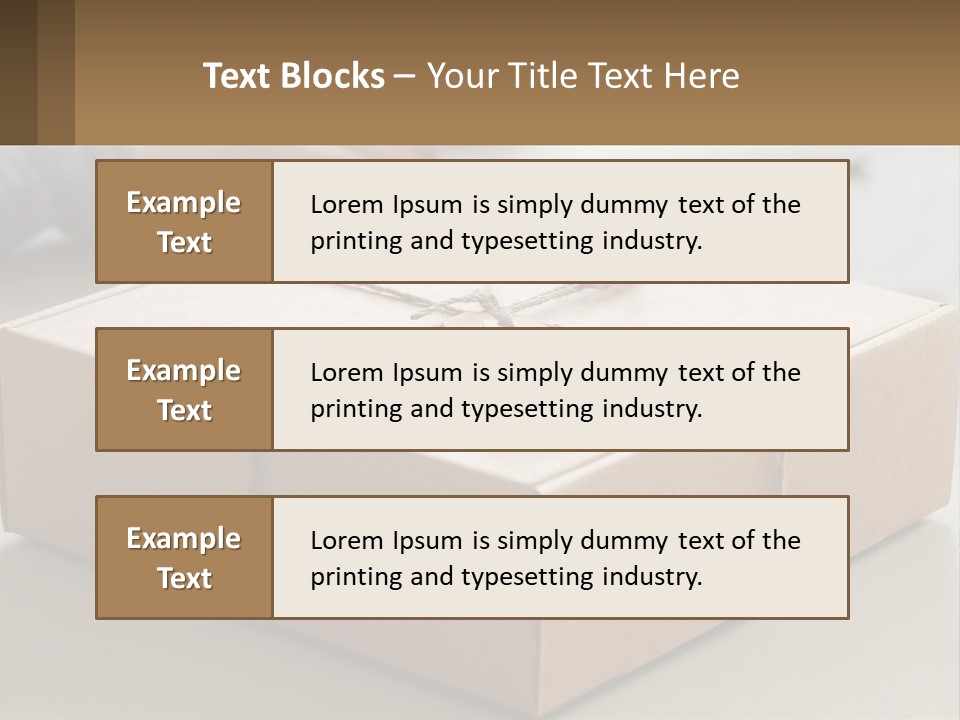 A Person Writing On A Piece Of Paper Next To A Wrapped Present Box PowerPoint Template