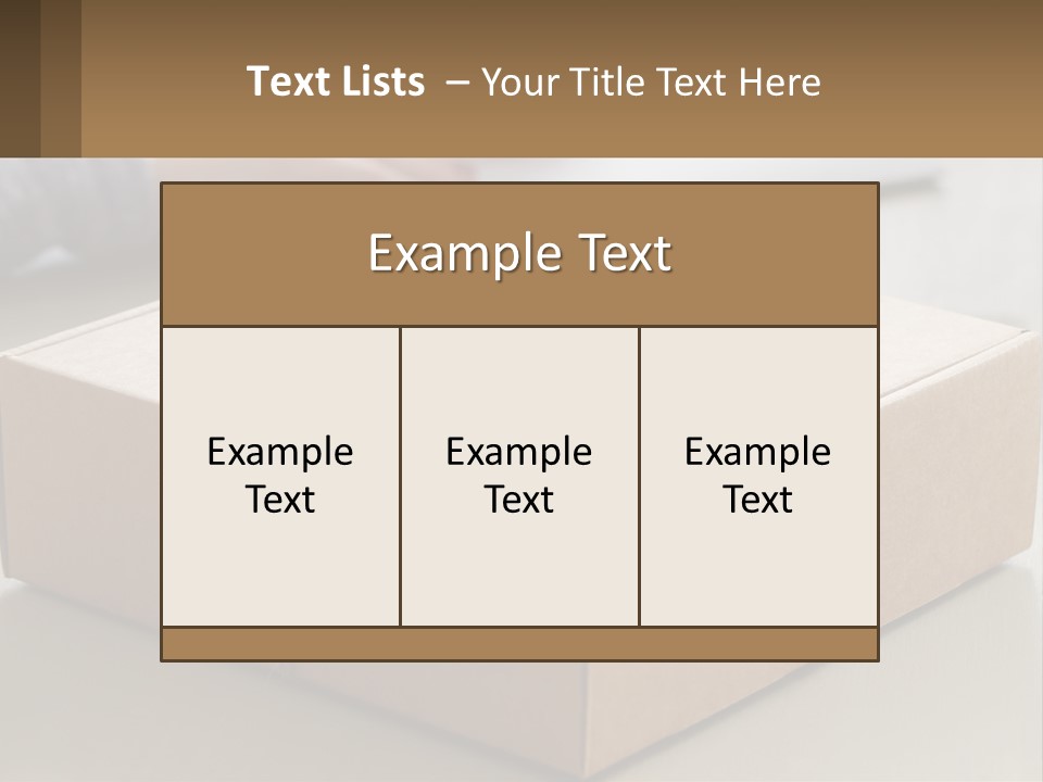 A Person Writing On A Piece Of Paper Next To A Wrapped Present Box PowerPoint Template
