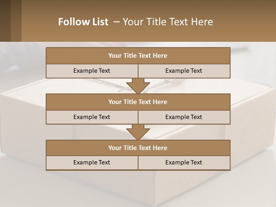 A Person Writing On A Piece Of Paper Next To A Wrapped Present Box PowerPoint Template