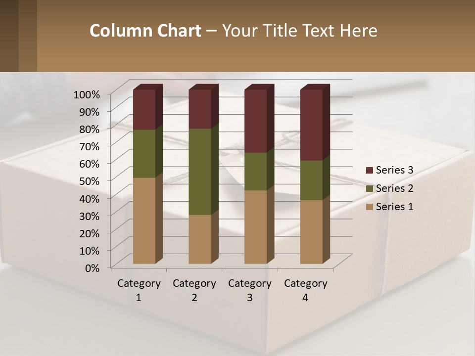 A Person Writing On A Piece Of Paper Next To A Wrapped Present Box PowerPoint Template