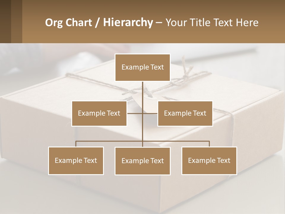 A Person Writing On A Piece Of Paper Next To A Wrapped Present Box PowerPoint Template