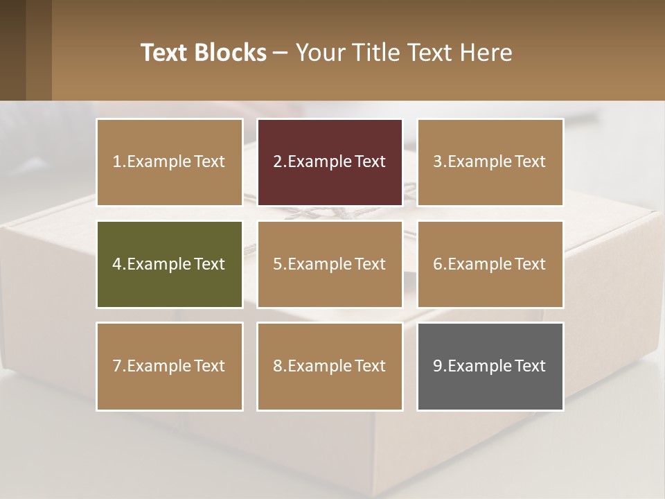 A Person Writing On A Piece Of Paper Next To A Wrapped Present Box PowerPoint Template