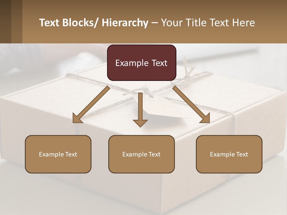 A Person Writing On A Piece Of Paper Next To A Wrapped Present Box PowerPoint Template