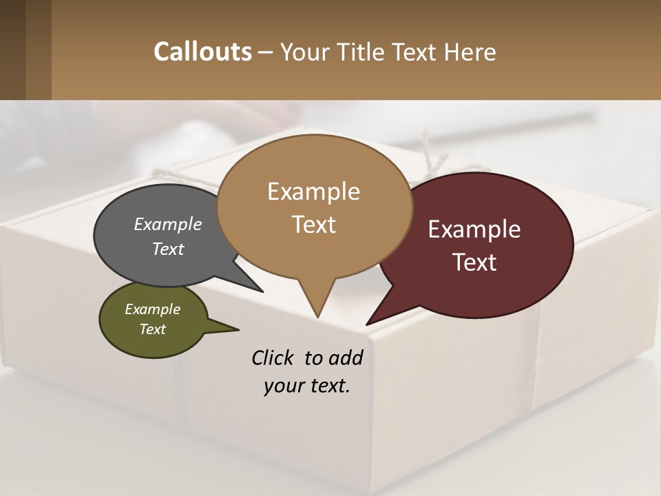 A Person Writing On A Piece Of Paper Next To A Wrapped Present Box PowerPoint Template