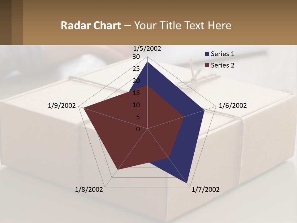 A Person Writing On A Piece Of Paper Next To A Wrapped Present Box PowerPoint Template