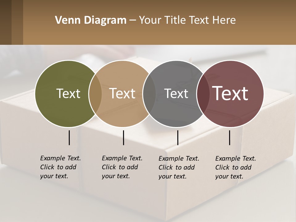 A Person Writing On A Piece Of Paper Next To A Wrapped Present Box PowerPoint Template