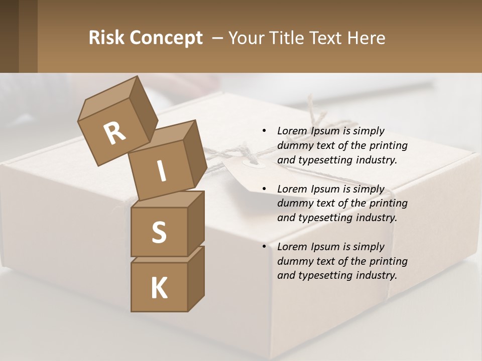 A Person Writing On A Piece Of Paper Next To A Wrapped Present Box PowerPoint Template