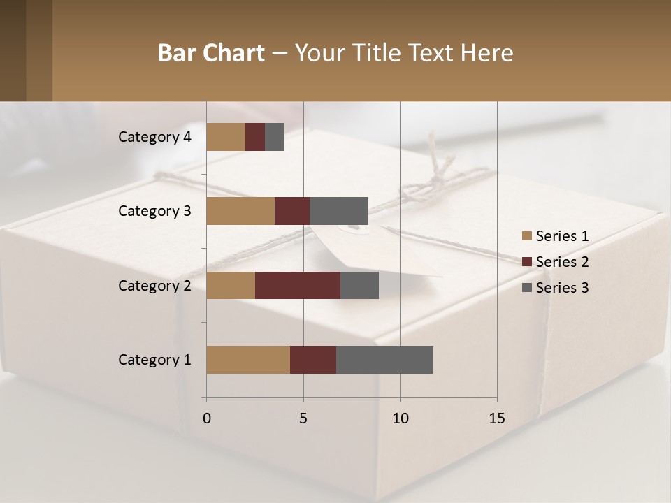 A Person Writing On A Piece Of Paper Next To A Wrapped Present Box PowerPoint Template