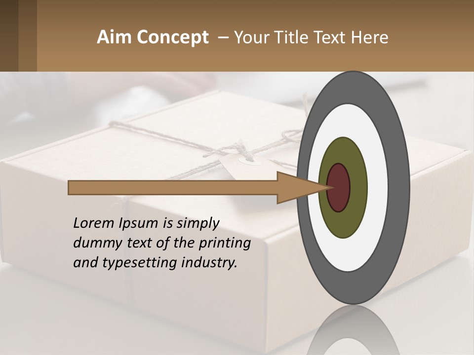 A Person Writing On A Piece Of Paper Next To A Wrapped Present Box PowerPoint Template