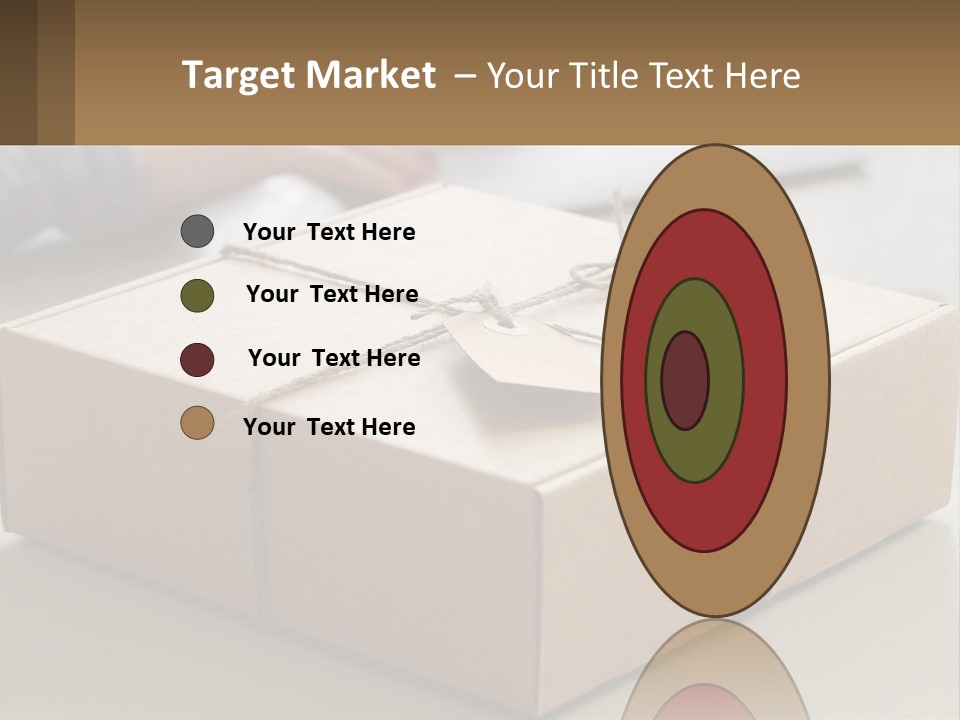 A Person Writing On A Piece Of Paper Next To A Wrapped Present Box PowerPoint Template