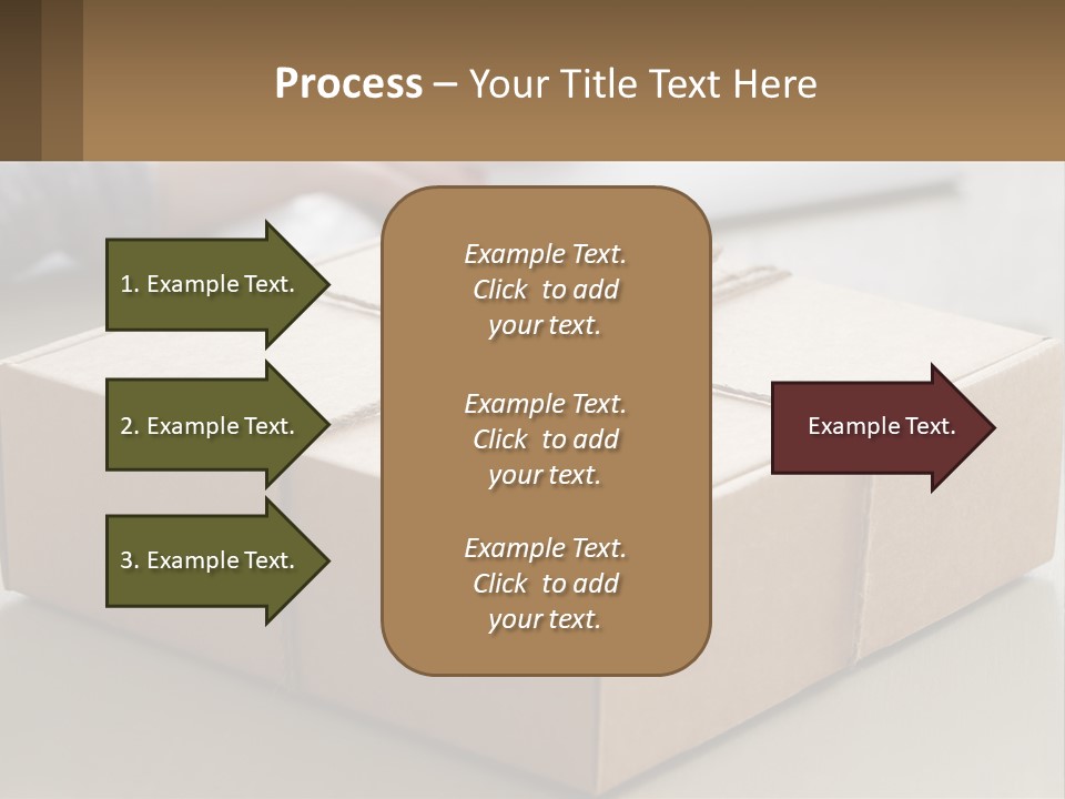 A Person Writing On A Piece Of Paper Next To A Wrapped Present Box PowerPoint Template