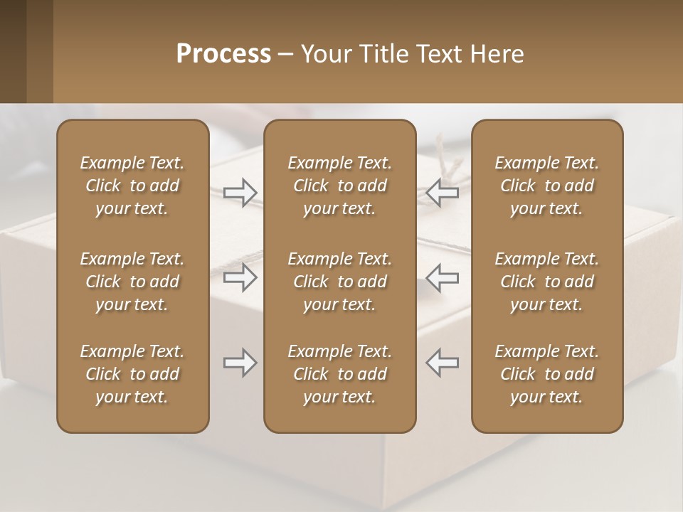 A Person Writing On A Piece Of Paper Next To A Wrapped Present Box PowerPoint Template