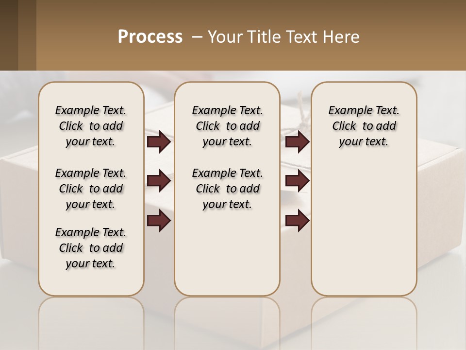 A Person Writing On A Piece Of Paper Next To A Wrapped Present Box PowerPoint Template