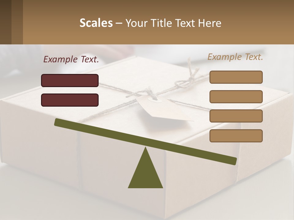 A Person Writing On A Piece Of Paper Next To A Wrapped Present Box PowerPoint Template