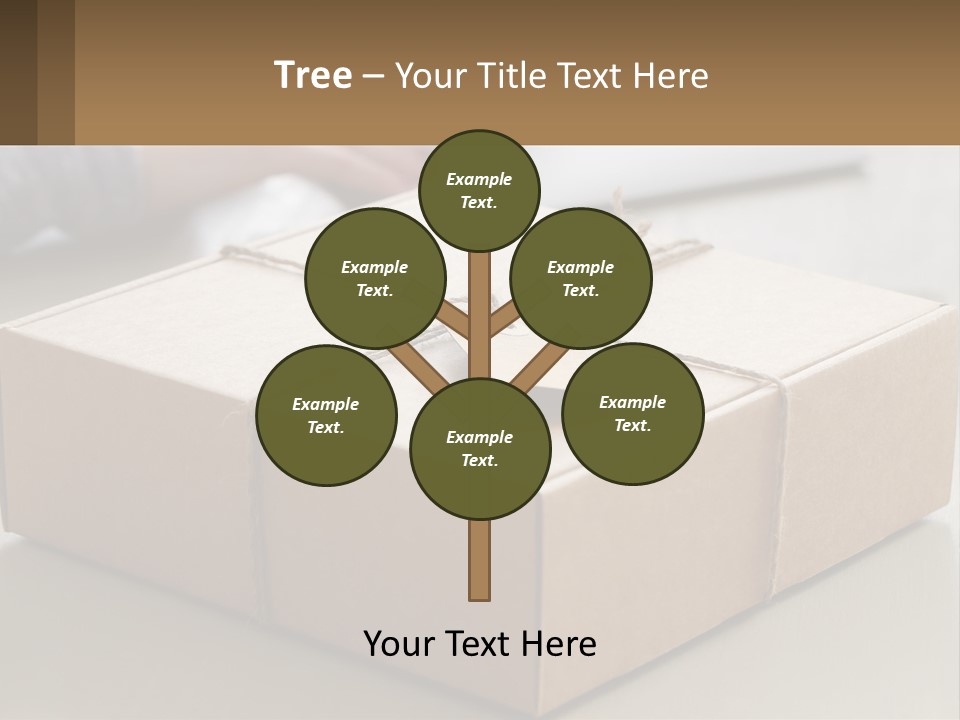 A Person Writing On A Piece Of Paper Next To A Wrapped Present Box PowerPoint Template