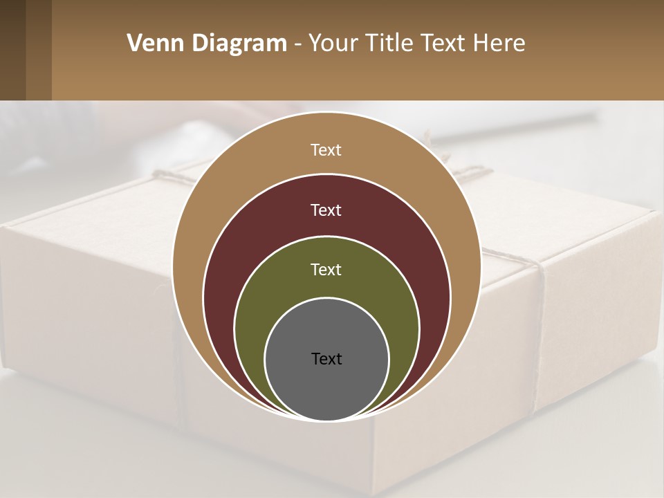A Person Writing On A Piece Of Paper Next To A Wrapped Present Box PowerPoint Template