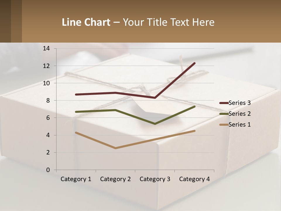 A Person Writing On A Piece Of Paper Next To A Wrapped Present Box PowerPoint Template