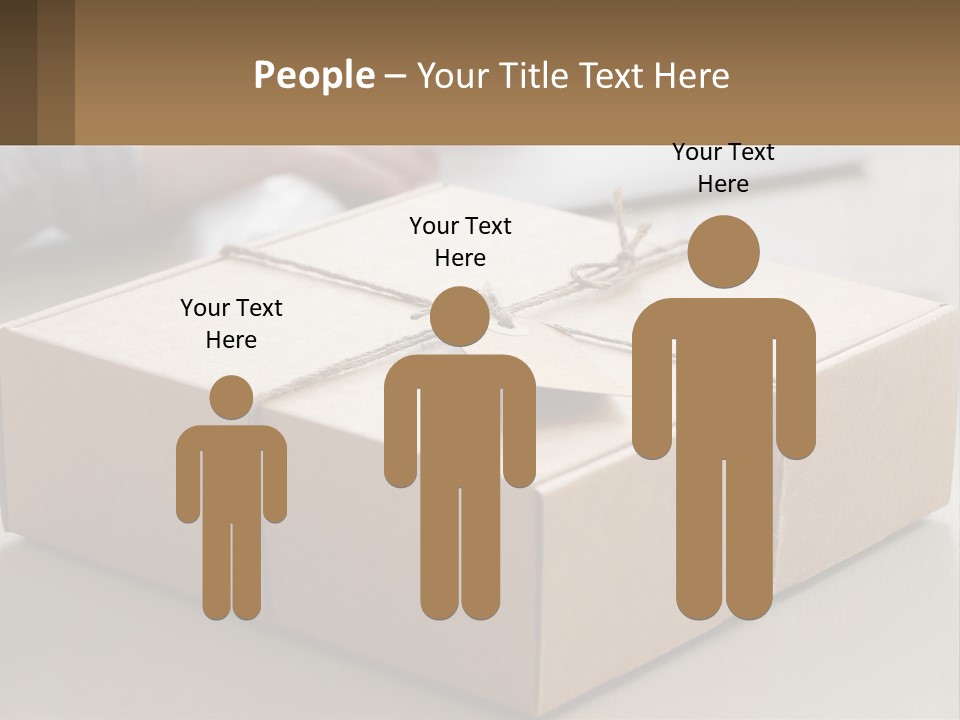 A Person Writing On A Piece Of Paper Next To A Wrapped Present Box PowerPoint Template