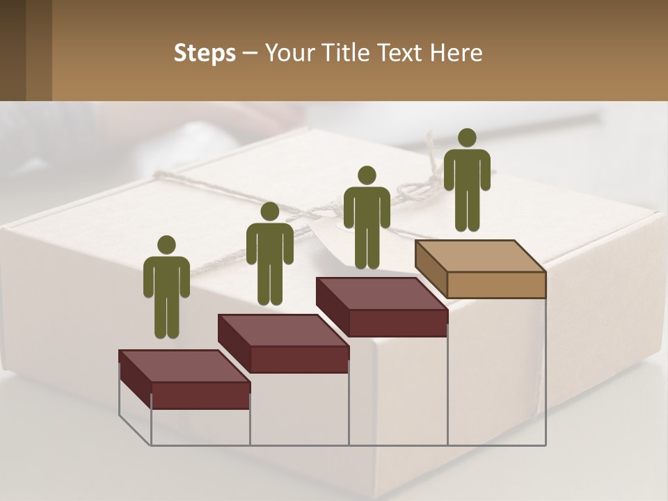 A Person Writing On A Piece Of Paper Next To A Wrapped Present Box PowerPoint Template