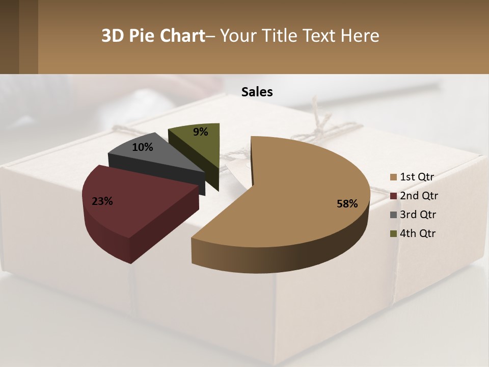 A Person Writing On A Piece Of Paper Next To A Wrapped Present Box PowerPoint Template