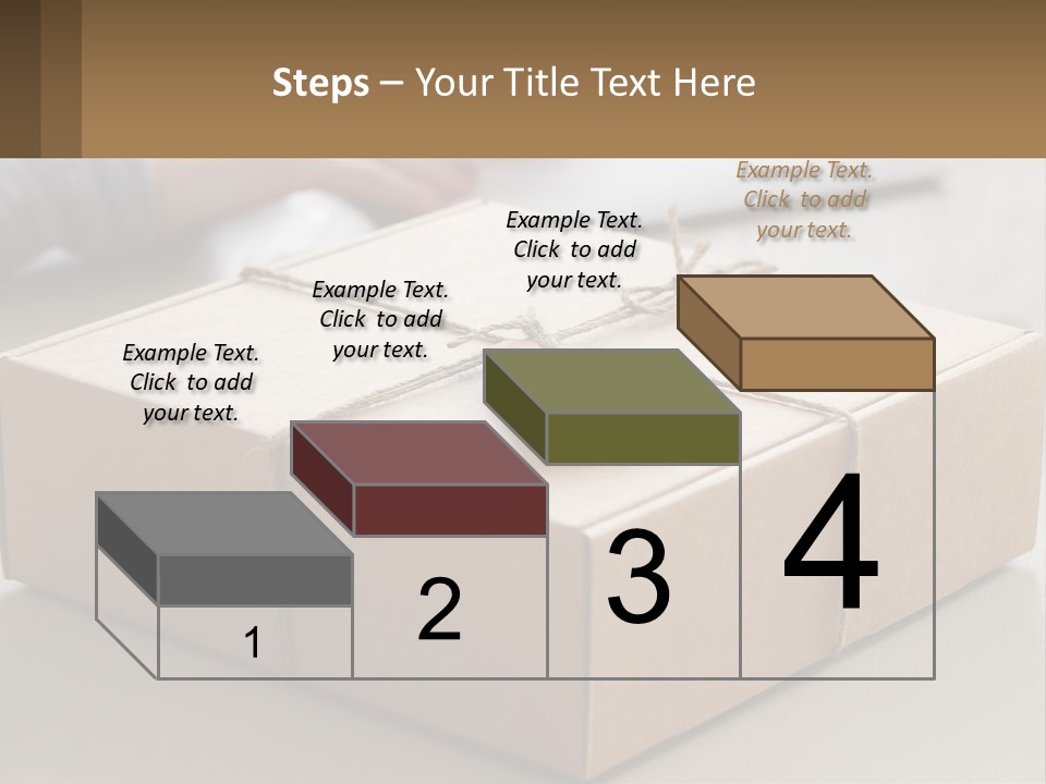 A Person Writing On A Piece Of Paper Next To A Wrapped Present Box PowerPoint Template