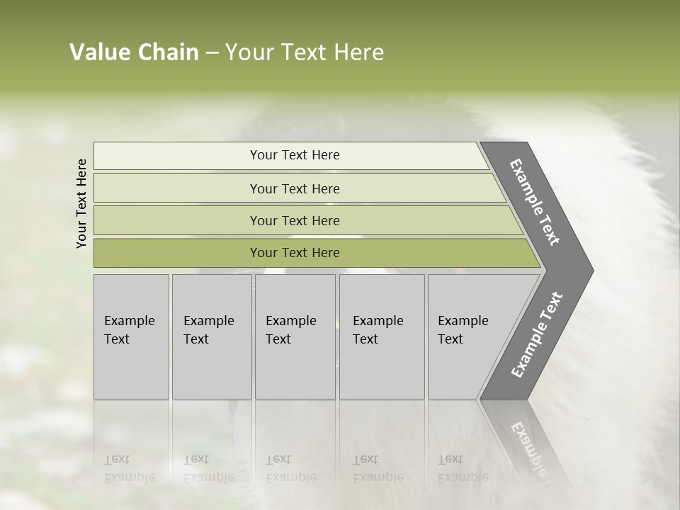 A Black And White Dog With His Mouth Open PowerPoint Template