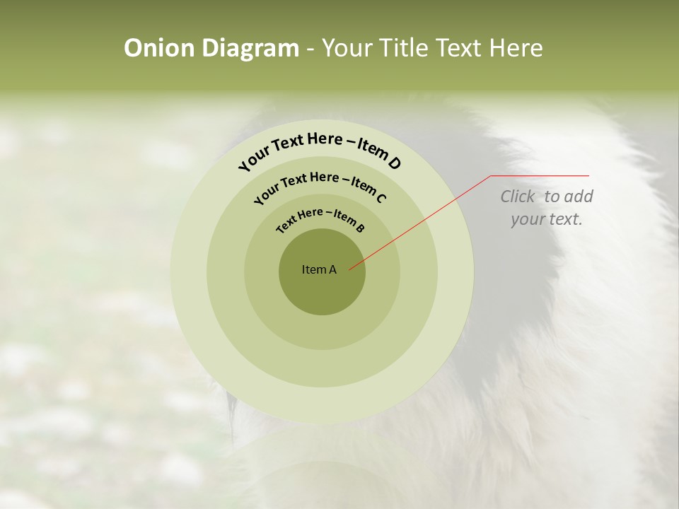 A Black And White Dog With His Mouth Open PowerPoint Template