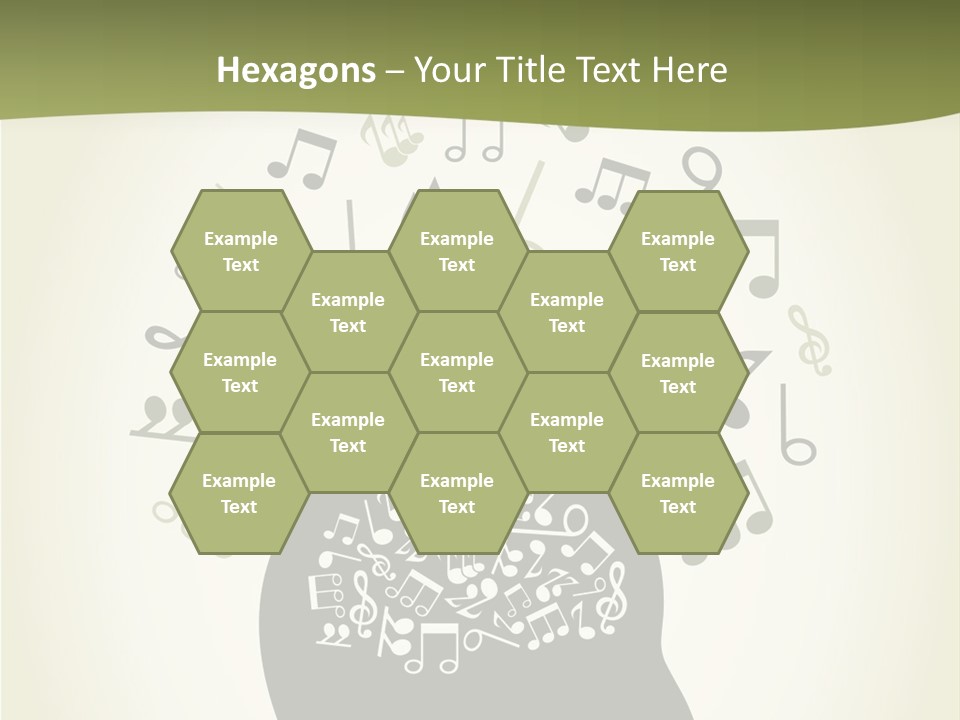 A Person's Head With Musical Notes Coming Out Of It PowerPoint Template